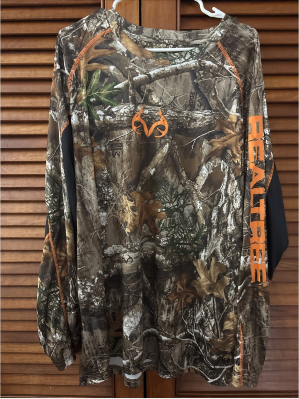 Realtree by Buckhorn River Camo Hunting Fishing Long Sleeve Shirt Adult XXL